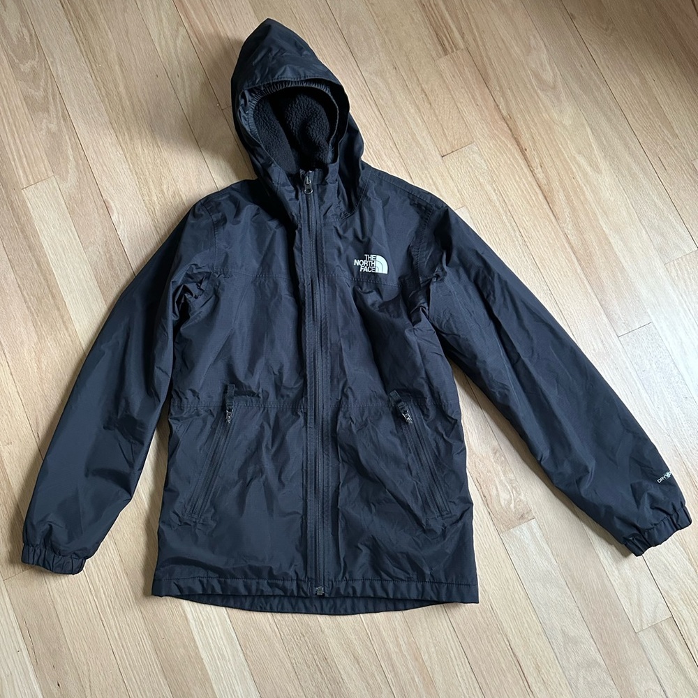 The North Face Black Hooded Jacket - Size L (14/16)